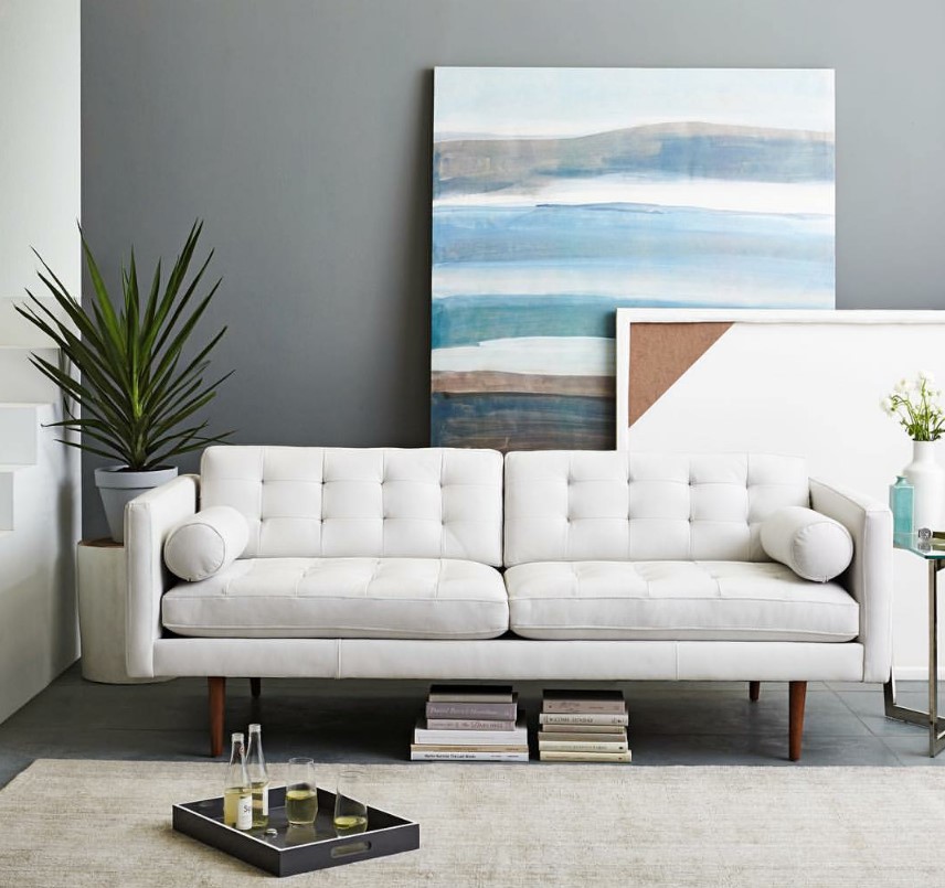 Beyaz Koltuklara Yakışan Duvar Renkleri 3 Beyaz koltuklar için duvar renk önerileri