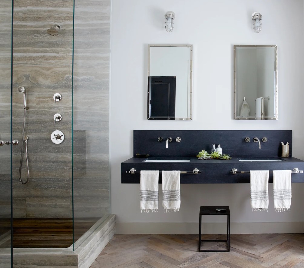 Modern Siyah Banyo Dekorasyonu İpuçları 2023 9 Modern siyah banyolar 2021