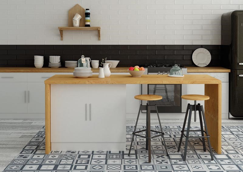 Mutfak zemin dekorasyonu